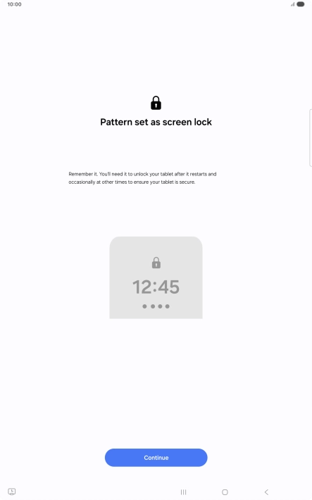 Press Continue. Press Continue.