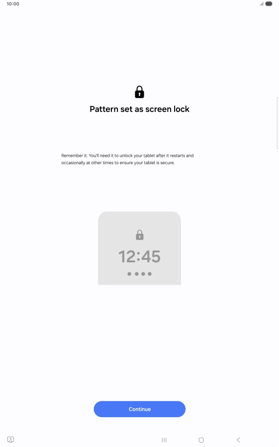 Press Continue. Press Continue.