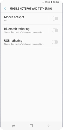 Press Mobile hotspot. Press Mobile hotspot.