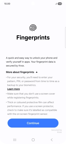 Press Continue. Press Continue.