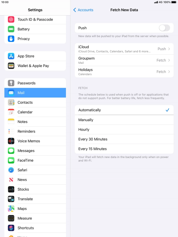 If you turn off the function, press the required setting. If you turn off the function, press the required setting.
