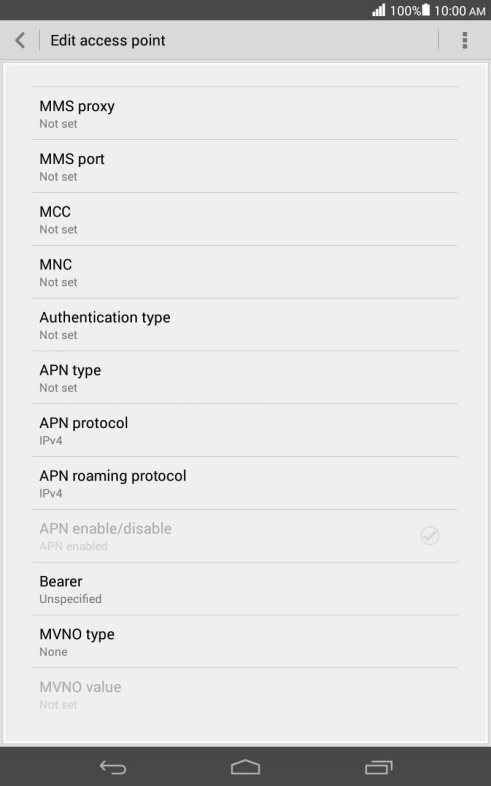Press Authentication type. Press Authentication type.