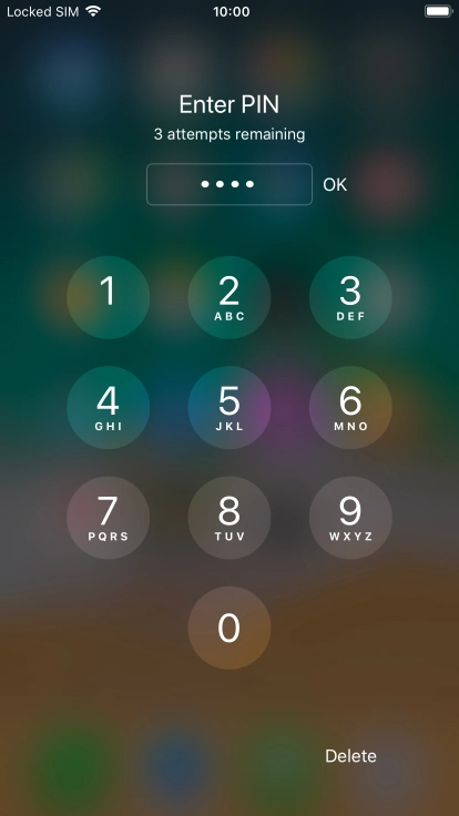 Key in your PIN and press OK. Key in your PIN and press OK.