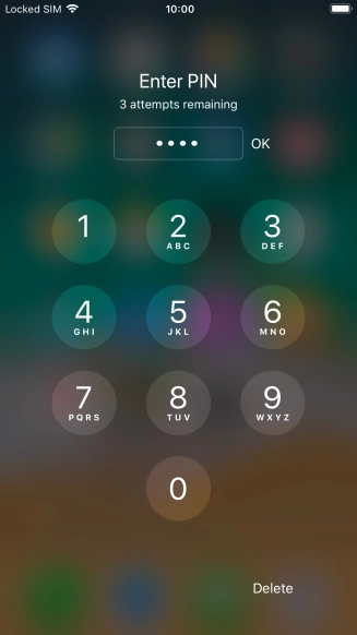 Key in your PIN and press OK. Key in your PIN and press OK.