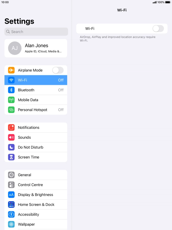 Press the indicator next to Press the indicator next to