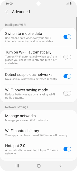 Press the indicator next to Press the indicator next to