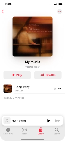 Go to the required category or playlist and press the required audio file. Go to the required category or playlist and press the required audio file.