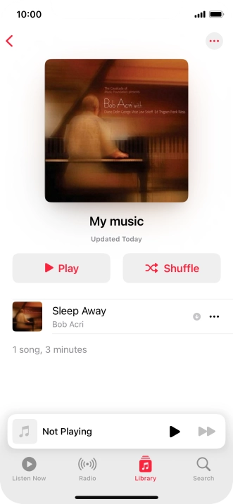 Go to the required category or playlist and press the required audio file. Go to the required category or playlist and press the required audio file.