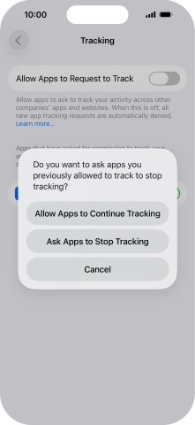 If you turn off the function, press the required setting. If you turn off the function, press the required setting.