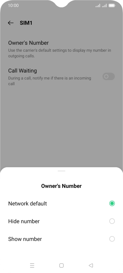 Press Show number to turn on caller identification. Press Show number to turn on caller identification.