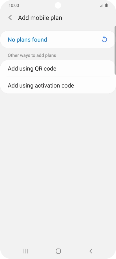 Press Add using QR code. Press Add using QR code.