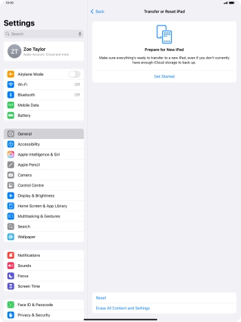 Press Reset. Press Reset.