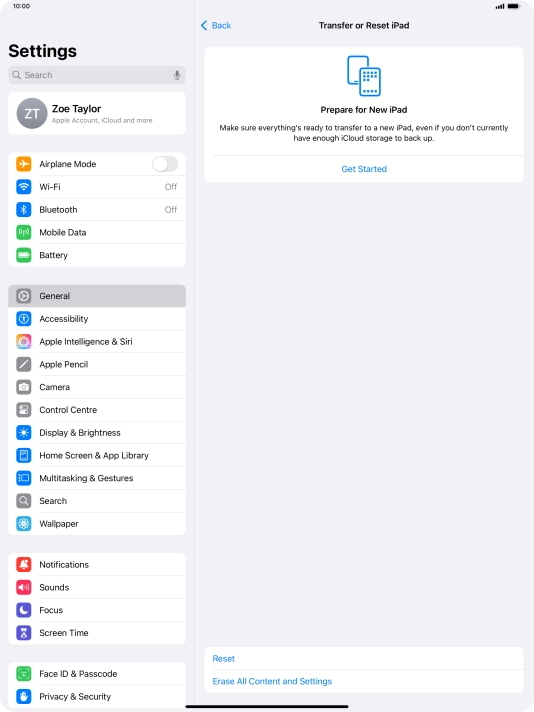 Press Reset. Press Reset.