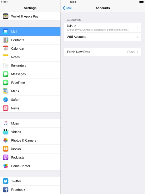 Press Add Account. Press Add Account.
