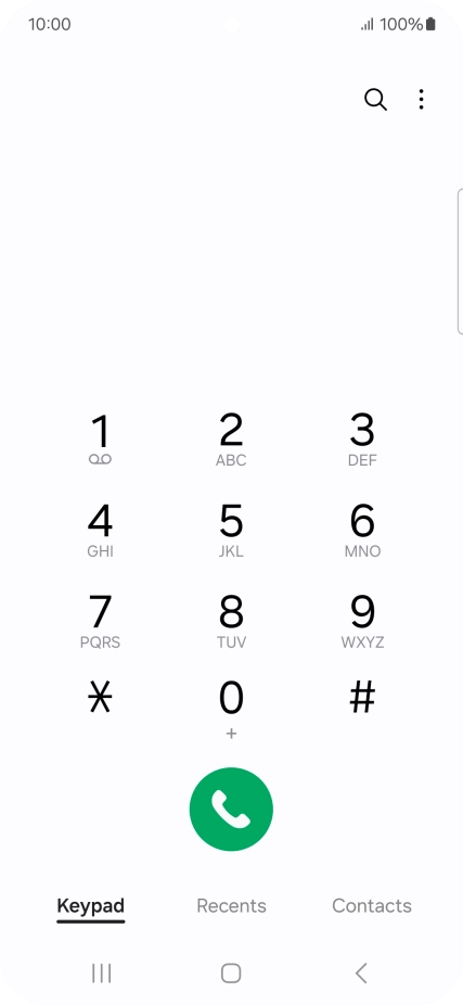 Press the menu icon. Press the menu icon.