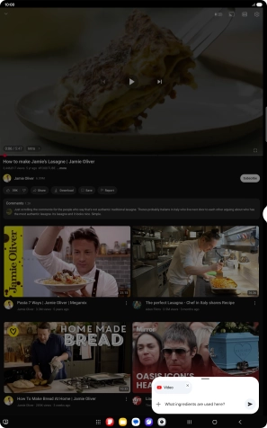 Follow the instructions on the screen to type or speak the required question for the video. Follow the instructions on the screen to type or speak the required question for the video.