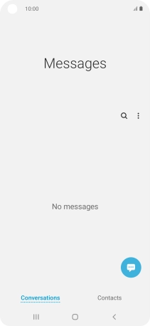 Press the menu icon. Press the menu icon.