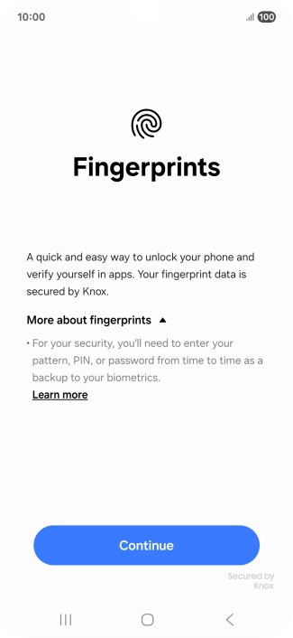 Press Continue. Press Continue.