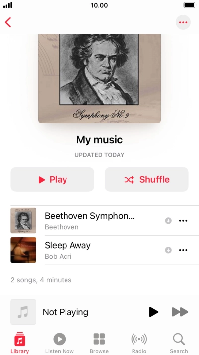 Go to the required category or playlist and press the required audio file. Go to the required category or playlist and press the required audio file.