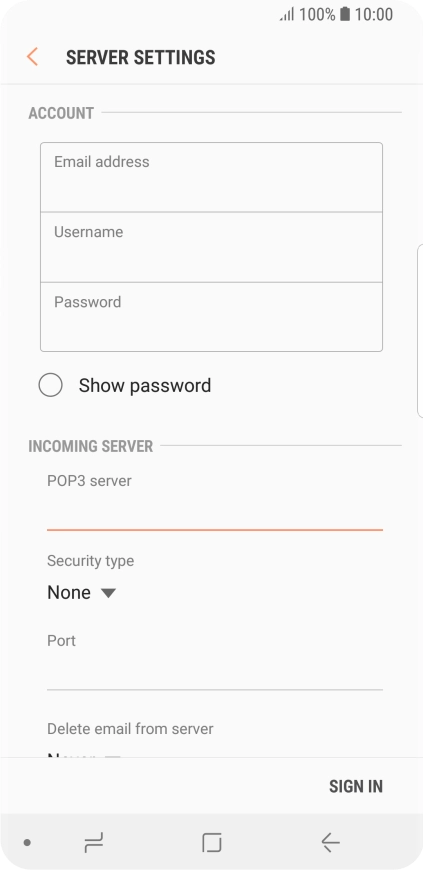Press the drop down list below Press the drop down list below