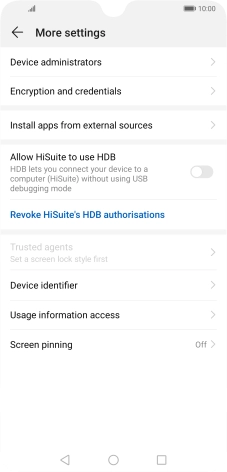 Press Encryption and credentials. Press Encryption and credentials.
