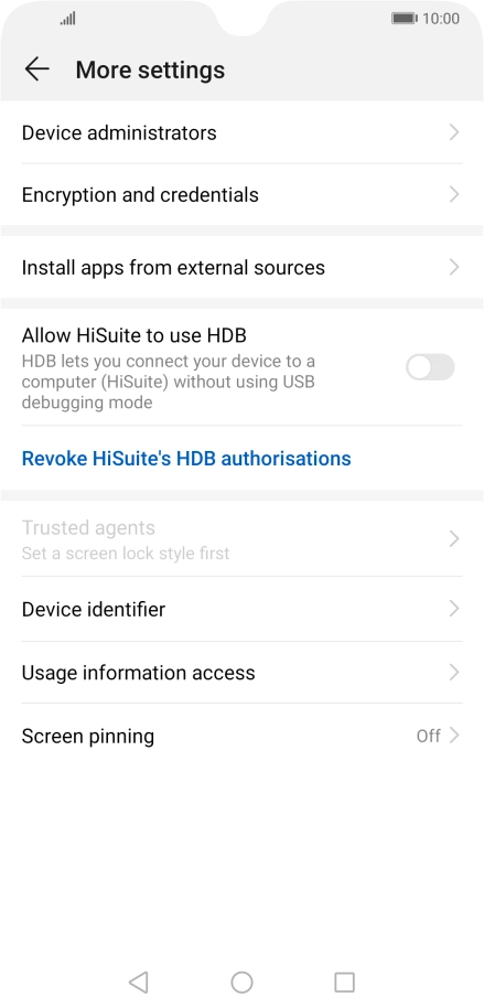 Press Encryption and credentials. Press Encryption and credentials.
