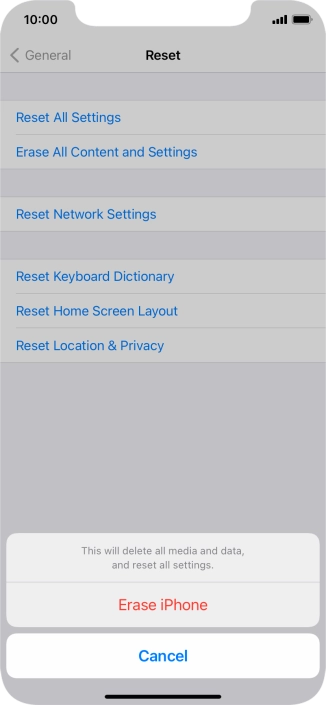 Press Erase iPhone. Press Erase iPhone.