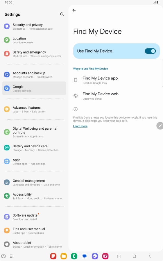 Press the Home key to return to the home screen. Press the Home key to return to the home screen.