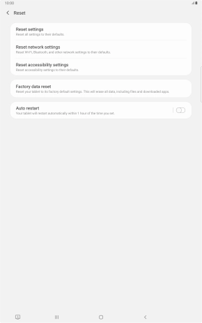 Press Factory data reset. Press Factory data reset.
