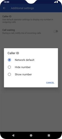 Press Show number to turn on caller identification. Press Show number to turn on caller identification.