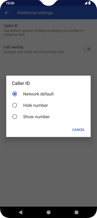 Press Show number to turn on caller identification. Press Show number to turn on caller identification.