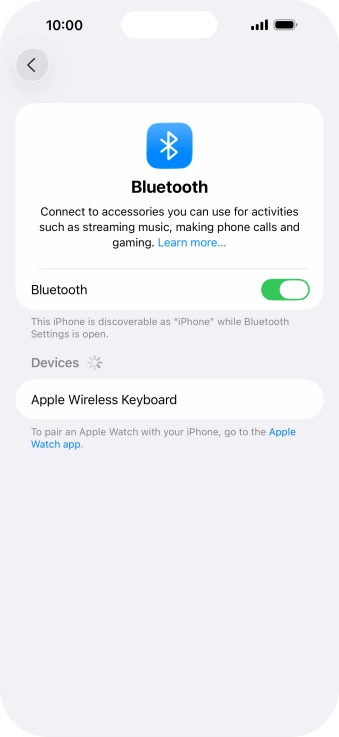 Press the required Bluetooth device and follow the instructions on the screen to pair the device with your phone. Press the required Bluetooth device and follow the instructions on the screen to pair the device with your phone.