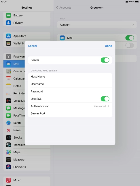 Press the indicator next to Press the indicator next to