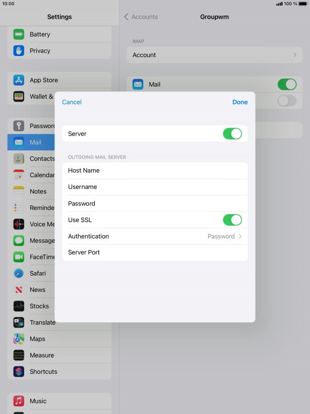 Press the indicator next to Press the indicator next to