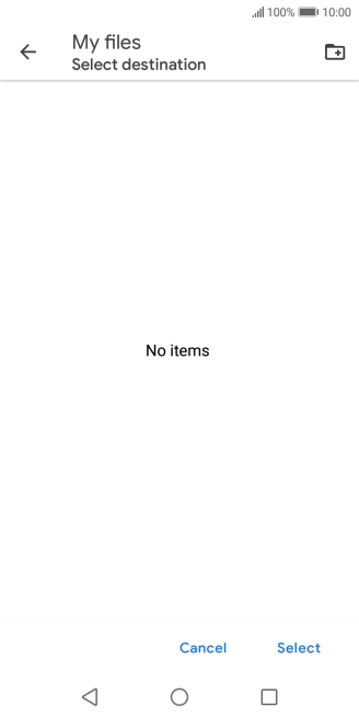 To create a new folder, press the new folder icon and follow the instructions on the screen to create a new folder. To create a new folder, press the new folder icon and follow the instructions on the screen to create a new folder.