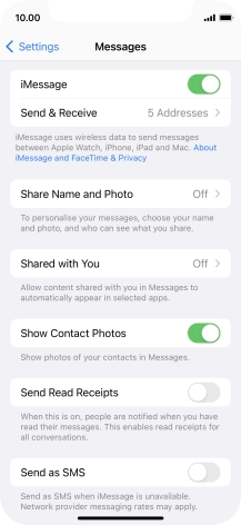 Press the indicator next to Press the indicator next to