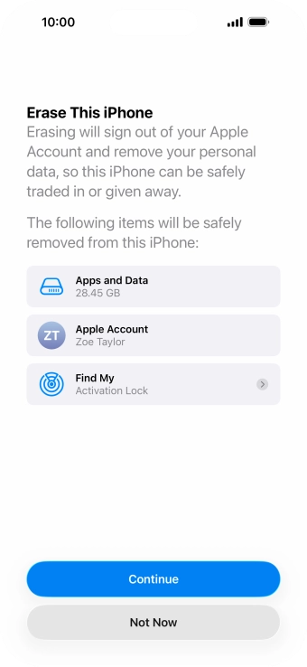 Press Continue. Press Continue.