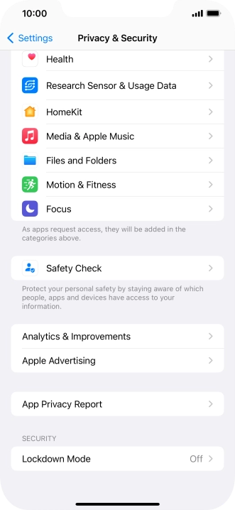 Press App Privacy Report. Press App Privacy Report.
