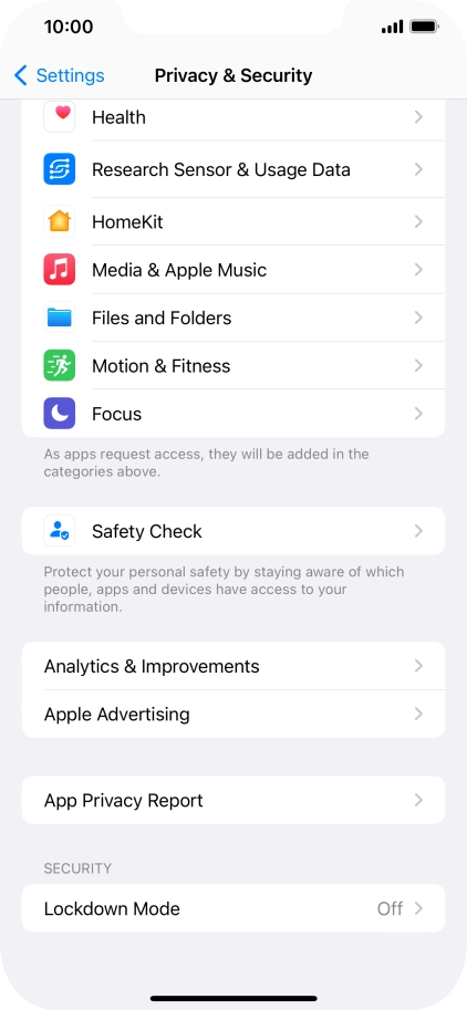 Press App Privacy Report. Press App Privacy Report.