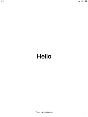 Press the Home key. Press the Home key.