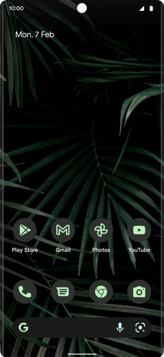 Press the phone icon. Press the phone icon.