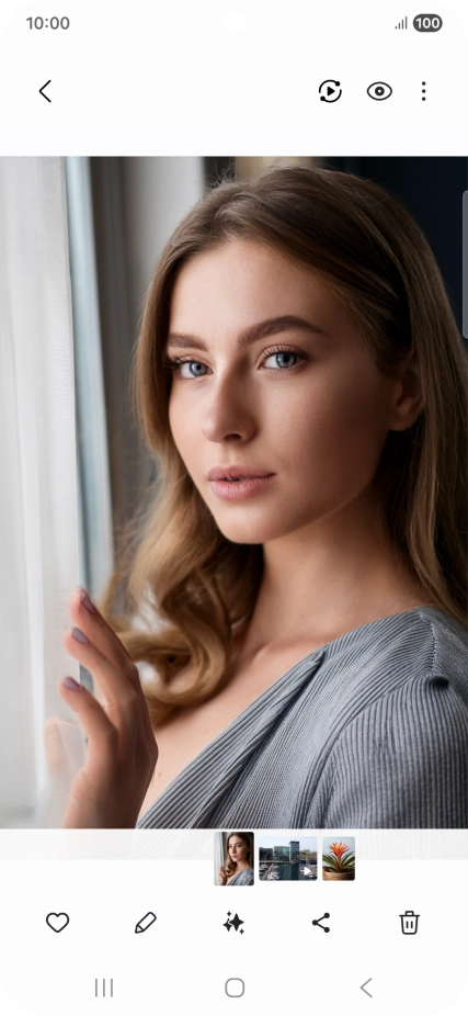 Press the AI icon. Press the AI icon.