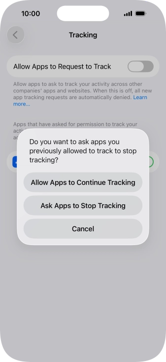 If you turn off the function, press the required setting. If you turn off the function, press the required setting.