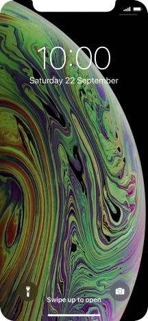 Slide your finger upwards starting from the bottom of the screen. Slide your finger upwards starting from the bottom of the screen.