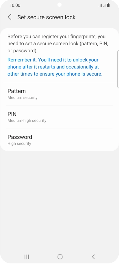 Press the required phone lock code and follow the instructions on the screen to create an additional phone lock code. Press the required phone lock code and follow the instructions on the screen to create an additional phone lock code.