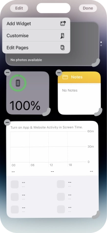 Press Add Widget. Press Add Widget.
