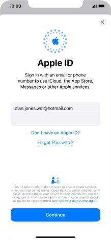 Press Continue. Press Continue.