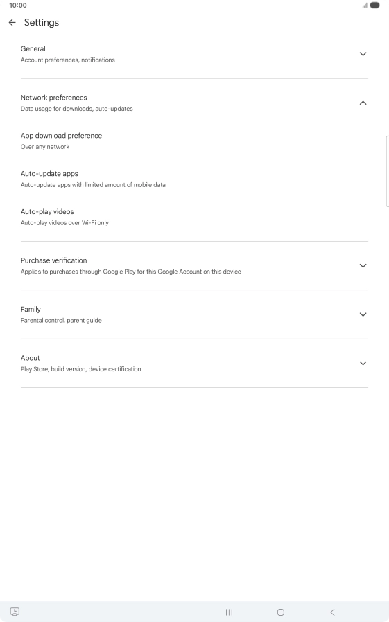 Press Auto-update apps. Press Auto-update apps.
