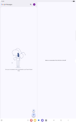 Press the profile icon. Press the profile icon.