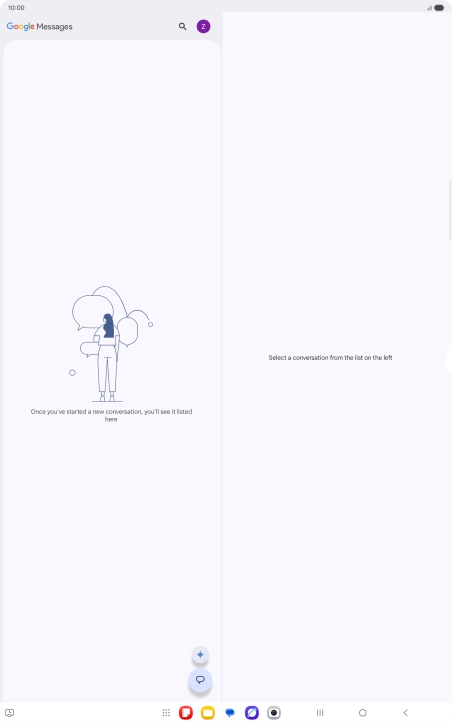 Press the profile icon. Press the profile icon.